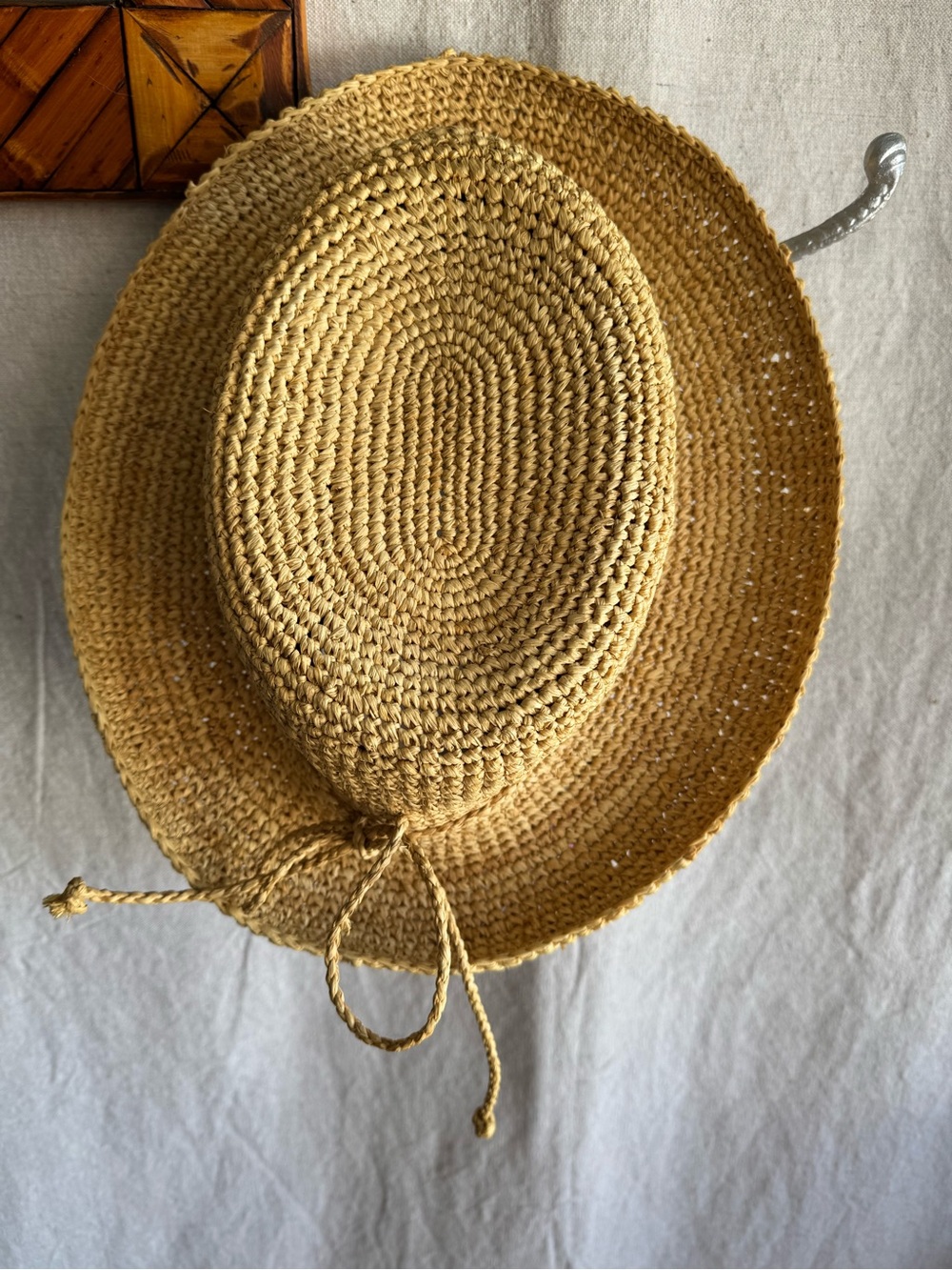 Vintage Women’s Straw Sun Hat - Natural Straw - Picture 2 of 10